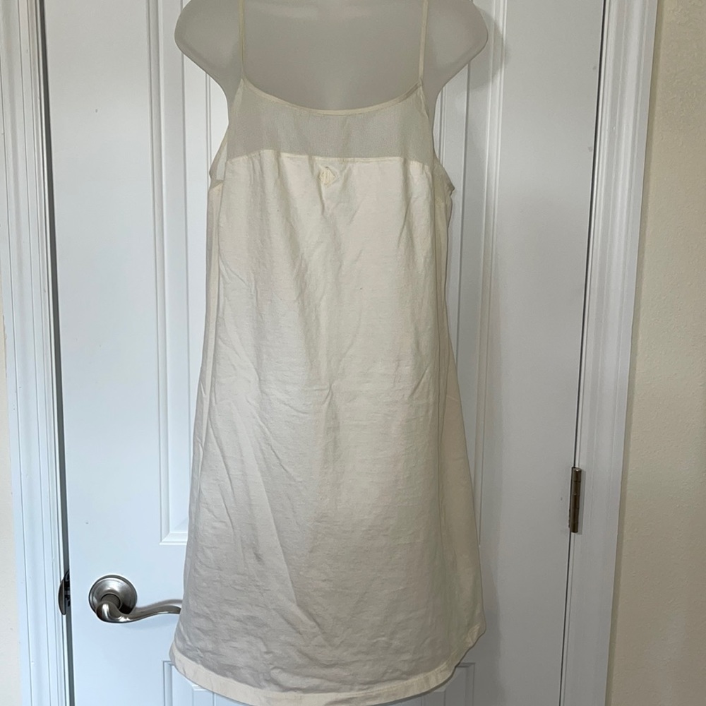 Ralph Lauren Blue Label Cream Sleep Dress. 100% Cotton. Size Medium.